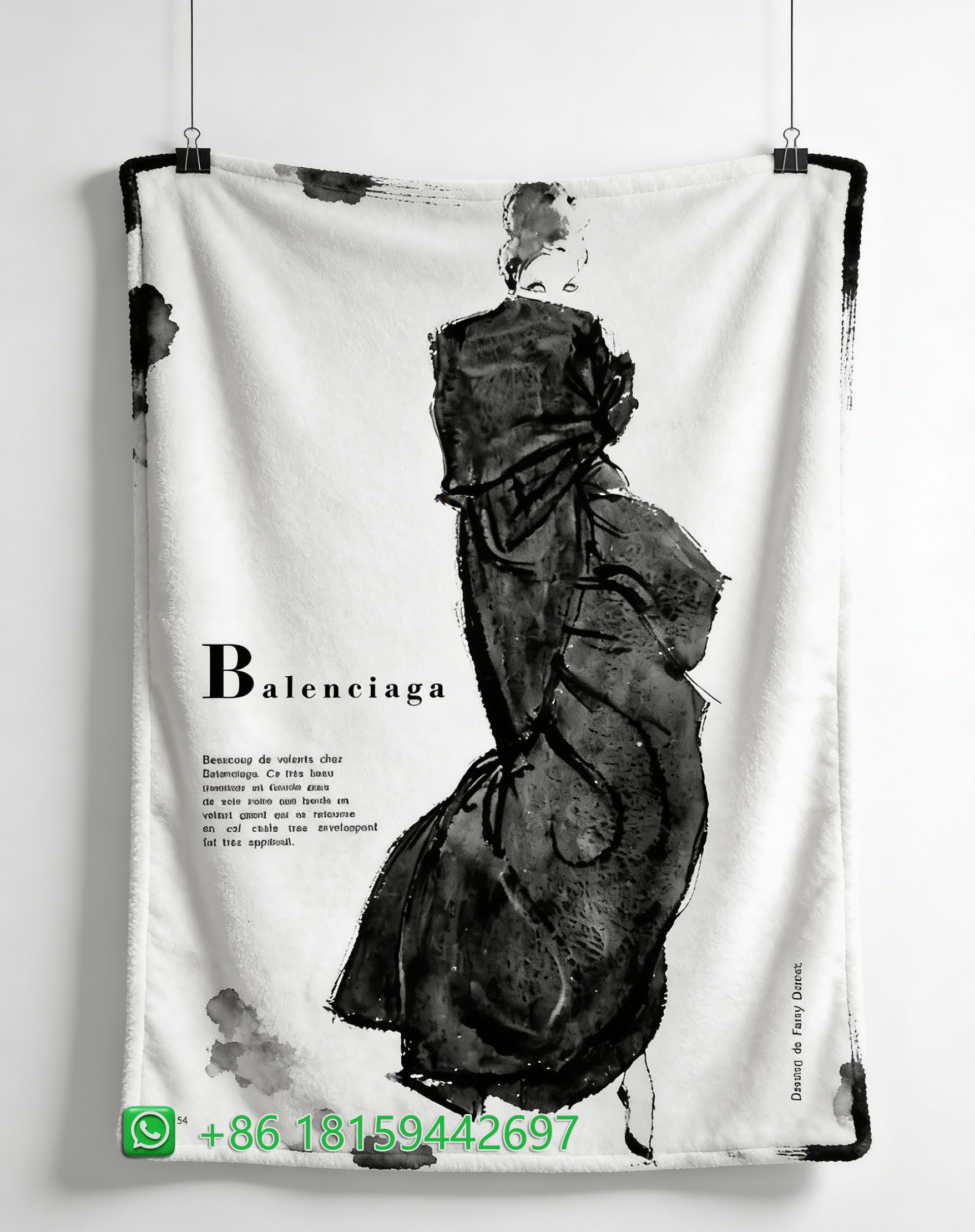 Balenciaga Throw Blankets